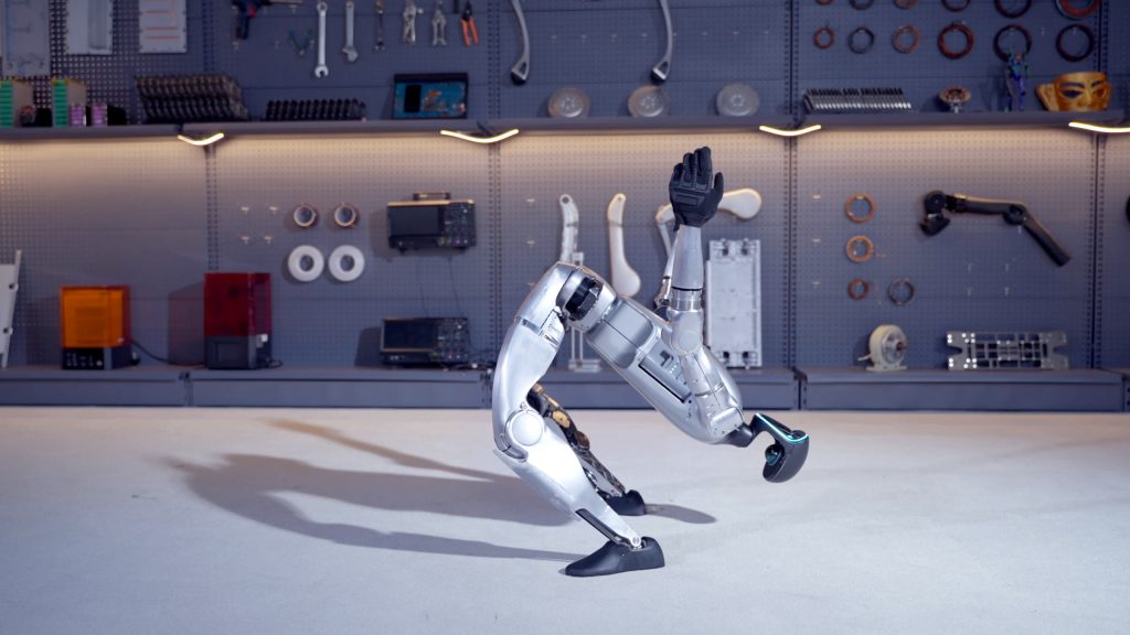 Unitree G1 humanoider Roboter in Bewegung