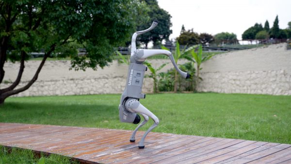 Unitree Go2 Agilitaet Unitree Go2 Roboterhund in Bewegung