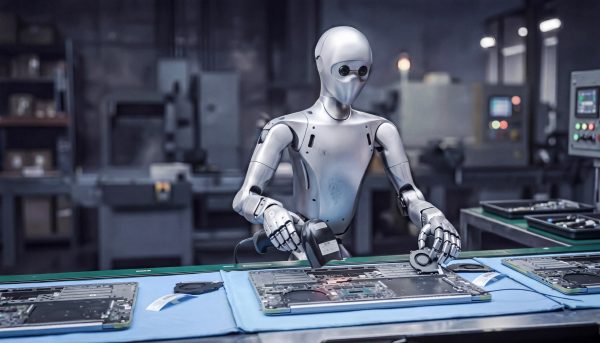 Unitree H2 Roboter in der Fabrik
